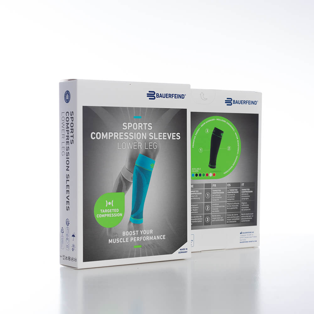 Lower Leg Sleeves Emballage Image d'emballage des jambières pour la compression de la jambe inférieure pendant le sport