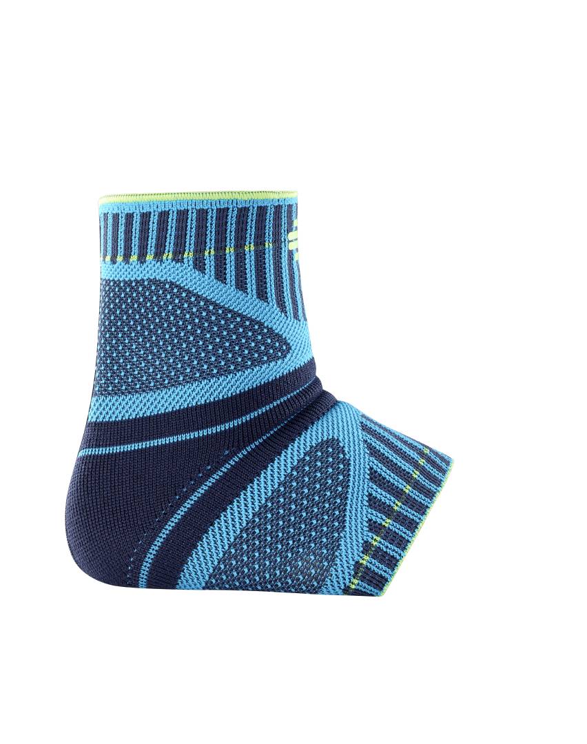 Bandage zur Unterstützung des Knöchels Eine Bandage für den Knöchel die beim Sport hilfreich sein kann.