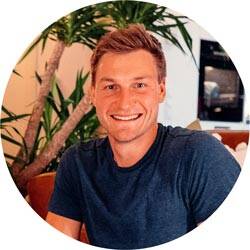 Champion olympique du lancer du javelot Thomas Röhler Portrait rond de Thomas Röhler