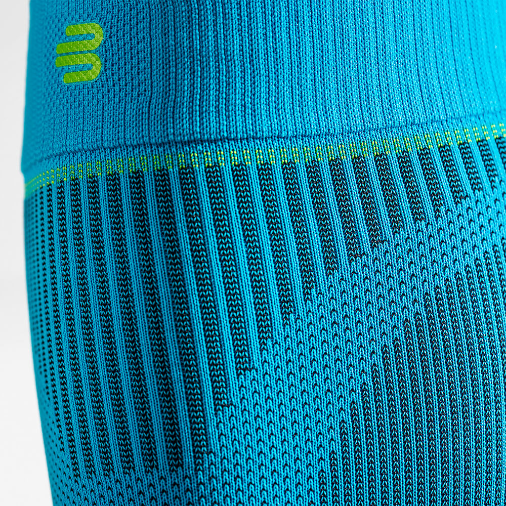 Manches de mollet détail tricot Vue détaillée des manches de jambe inférieure avec focus sur le motif tricoté à l'extrémité supérieure