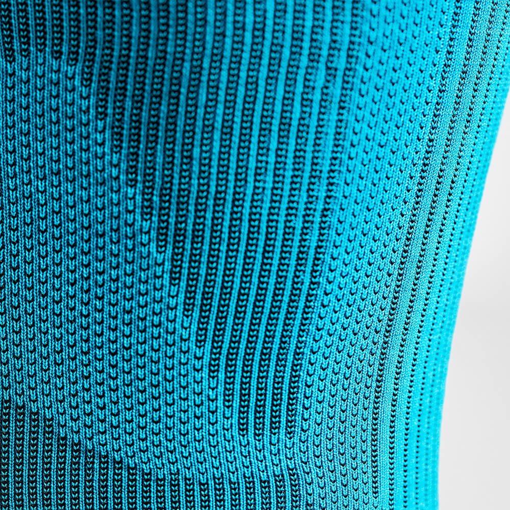 Manchettes pour cuisses Détail Zones de Compression Vue en détail du tricot du Upper Leg Sleeves pour le sport