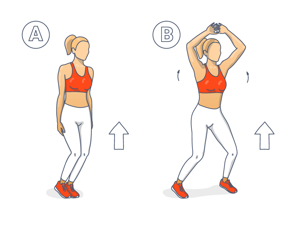 Exercice Tabata pour les jambes : pantins Guide illustré pour le pantin en dessin