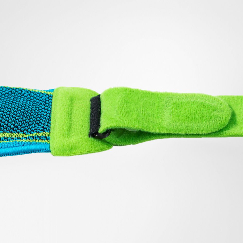 Détail Knee Strap fermeture velcro Vue de détail de la fermeture de la Sports Knee Strap