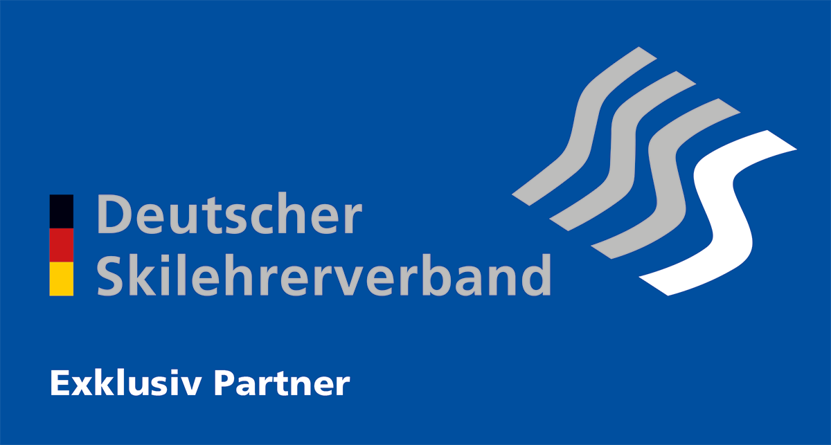 Bauerfeind Sports est fier d'être le partenaire exclusif de l'Association allemande des moniteurs de ski (DSLV) Logo de l'Association allemande des moniteurs de ski