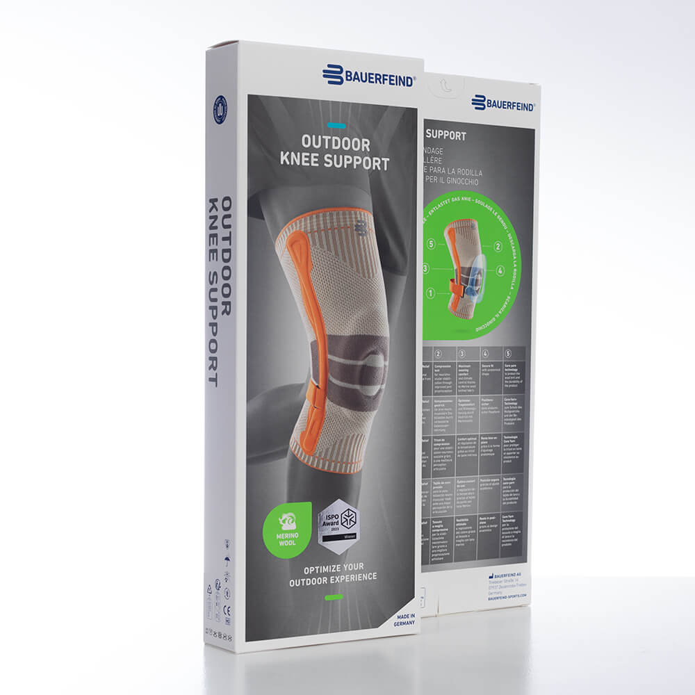 Verpackungsansicht der Wander Kniebandage Verpackung der Wander Kniebandage