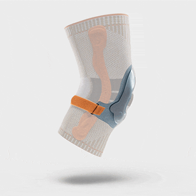 Wander Kniebandage für Outdoor Sport in Animation Animation des Kniegurts der Outdoor Knee Support Wanderbandage